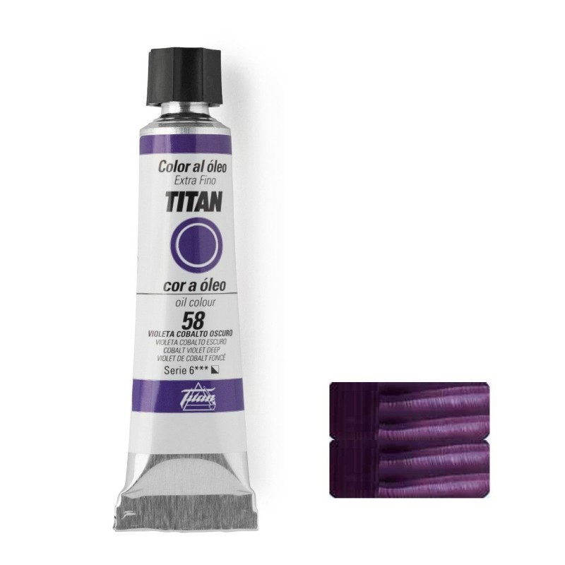 VIOLETA COBALTO OSCURO Nº 58 20 ML OLEO EXTRAFINO TITAN SERIE 6