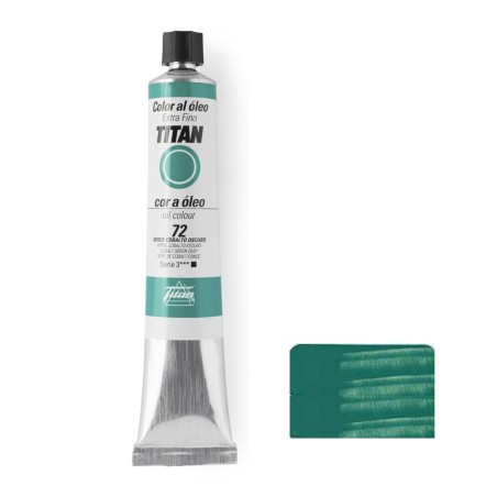 VERDE COBALTO OSCURO SERIE 3 Nº 72 60 ML OLEO EXTRAFINO TITAN