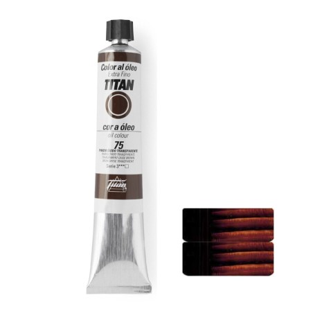 PARDO ÓXIDO TRANSPARENTE SERIE 3 Nº 75 60 ML OLEO EXTRAFINO TITAN