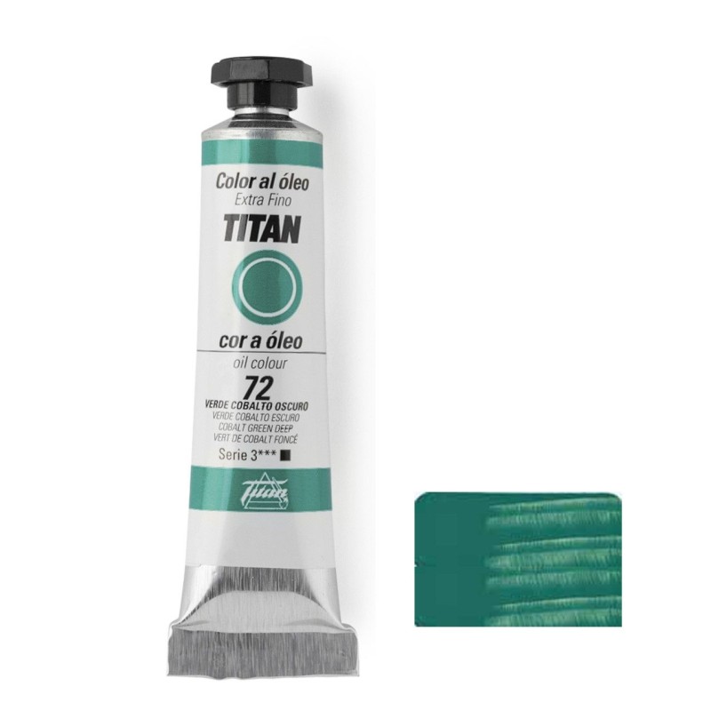 VERDE COBALTO OSCURO SERIE 3 Nº 72 20 ML OLEO EXTRAFINO TITAN