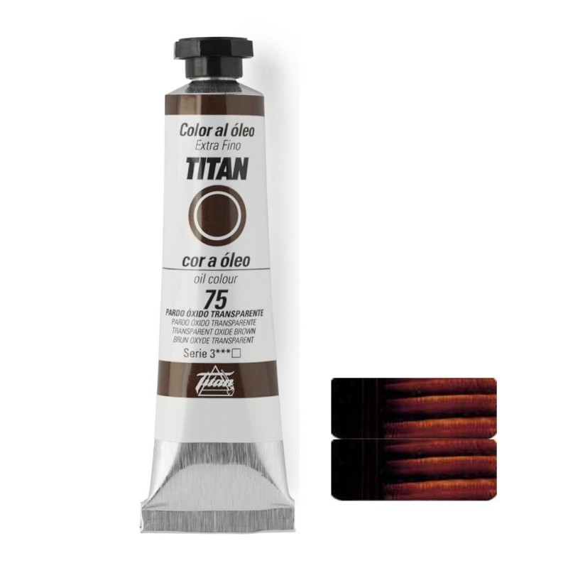 PARDO ÓXIDO TRANSPARENTE SERIE 3 Nº 75 20 ML OLEO EXTRAFINO TITAN