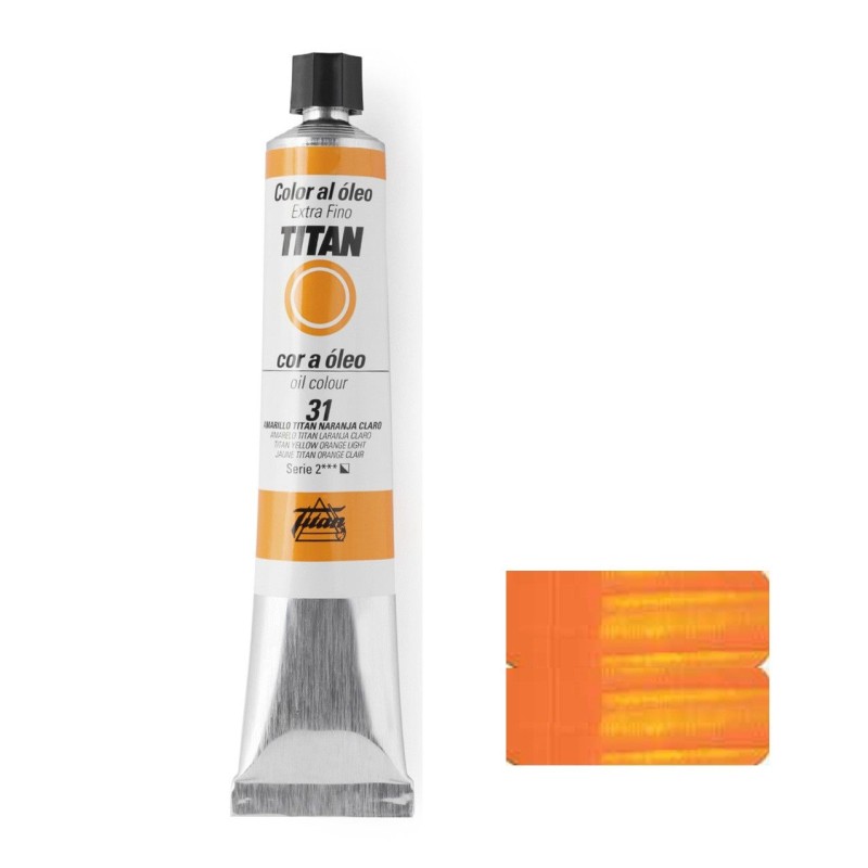 AMARILLO TITÁN NARANJA CLARO SERIE 2 Nº 31 60 ML OLEO EXTRAFINO TITAN
