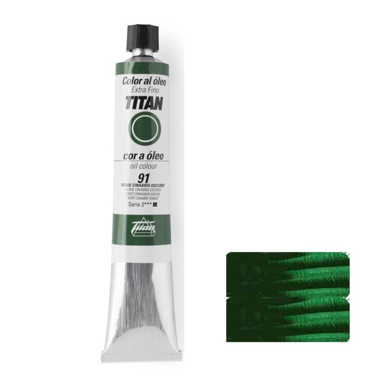 VERDE CINABRIO OSCURO SERIE 2 Nº 91 60 ML OLEO EXTRAFINO TITAN
