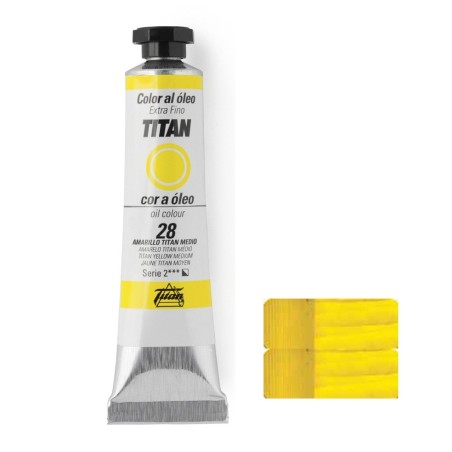 AMARILLO TITÁN MEDIO SERIE 2 Nº 28 20 ML OLEO EXTRAFINO TITAN