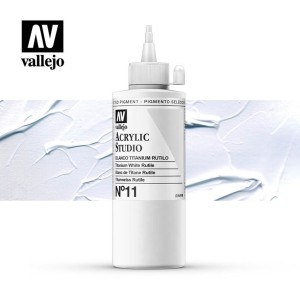 VALLEJO STUDIO BLANCO TITANIO RUTILO 200 ML