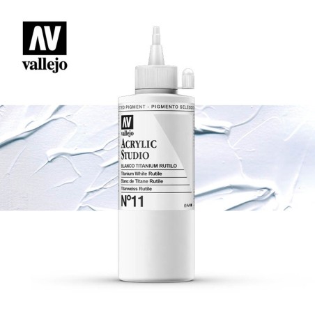VALLEJO STUDIO BLANCO TITANIO RUTILO 200 ML