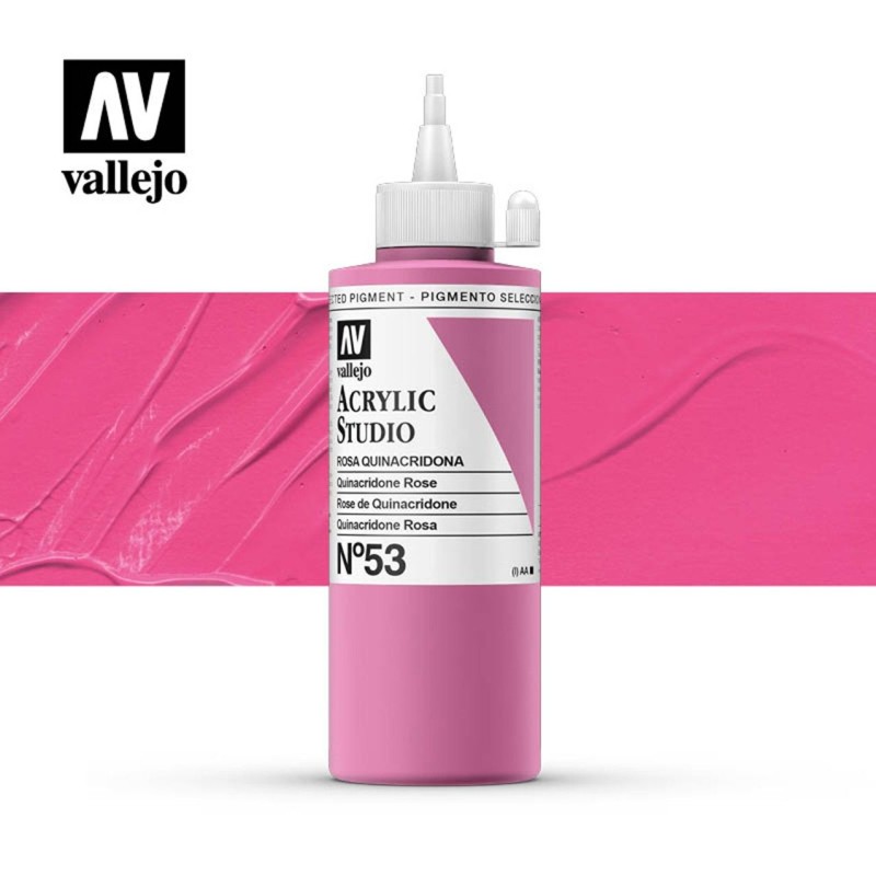VALLEJO STUDIO ROSA QUINACRIDONA 200 ML