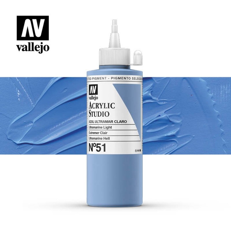 VALLEJO STUDIO AZUL ULTRAMAR CLARO 200 ML