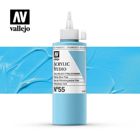 VALLEJO STUDIO AZUL PALIDO FTALOCIANINA 200 ML