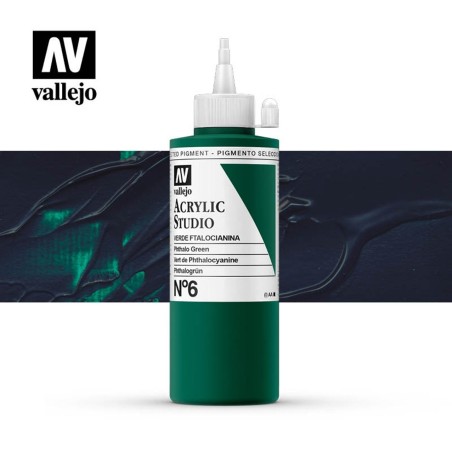 VALLEJO STUDIO VERDE FTALOCIANINA 200 ML