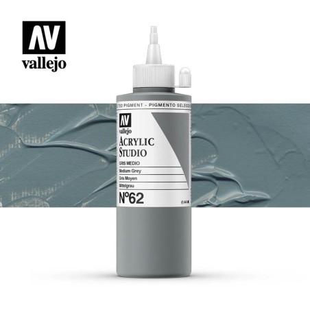 VALLEJO STUDIO GRIS MEDIO 200 ML
