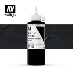 VALLEJO STUDIO NEGRO ÓXIDO DE HIERRO 200 ML