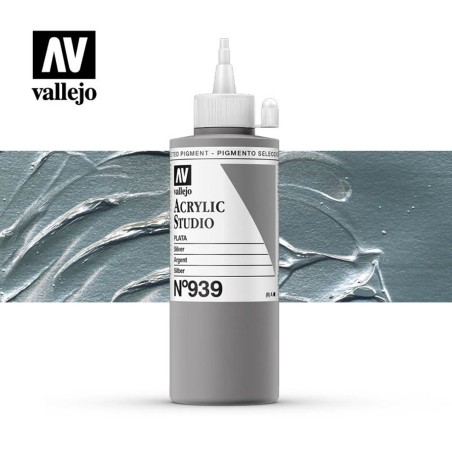 VALLEJO STUDIO PLATA 200 ML