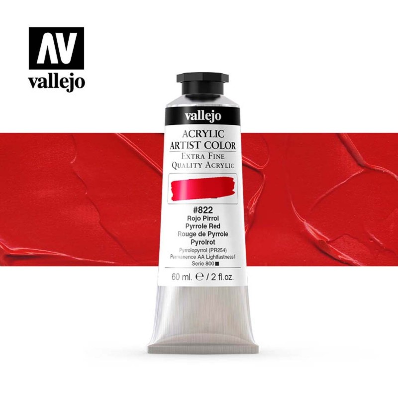 ARTIST COLOR 822 ROJO PIRROL 60 ML