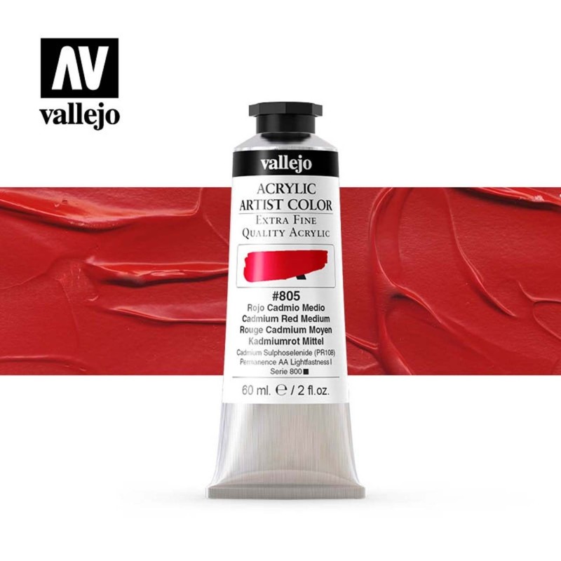 ARTIST COLOR 805 ROJO CADMIO MEDIO 60 ML