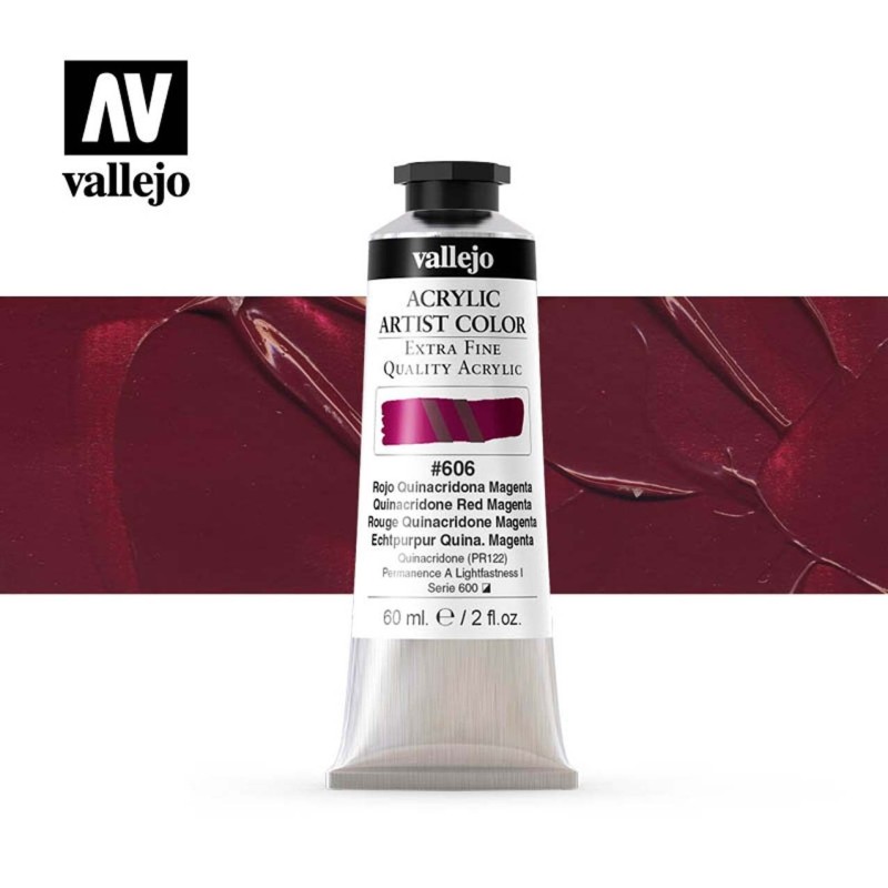 ARTIST COLOR 606 ROJO QUINACRIDONA MAGENTA 60 ML