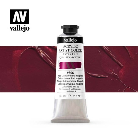 ARTIST COLOR 606 ROJO QUINACRIDONA MAGENTA 60 ML