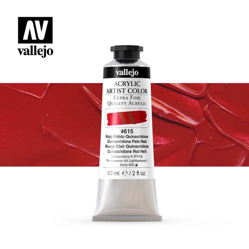ARTIST COLOR 615 ROJO PALIDO QUINACRIDONA 60 ML