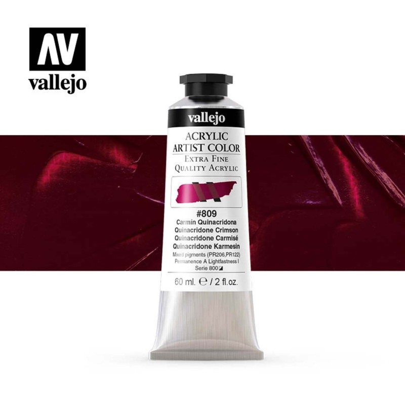 ARTIST COLOR 809 CARMÍN QUINACRIDONA 60 ML