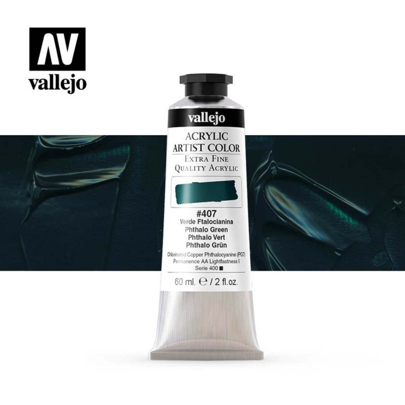 ARTIST COLOR 407 VERDE FTALOCIANINA 60 ML