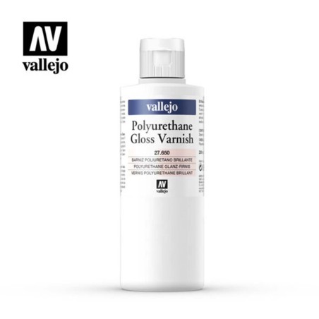 BARNIZ POLIURETANO BRILLANTE VALLEJO 200 ML
