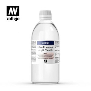 BARNIZ ACRILICO REMOVIBLE BRILLANTE 500ML VALLEJO