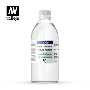 BARNIZ ACRÍLICO REMOVIBLE SATINADO 500ML VALLEJO