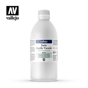 BARNIZ ACRILICO SATINADO PERMANENTE 500 ML VALLEJO