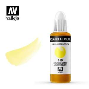 ACUARELA LIQUIDA AMARILLO LIMÓN VALLEJO 32 ML