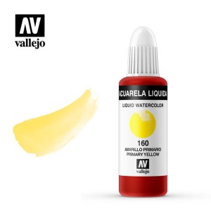 ACUARELA LIQUIDA AMARILLO PRIMARIO VALLEJO 32 ML