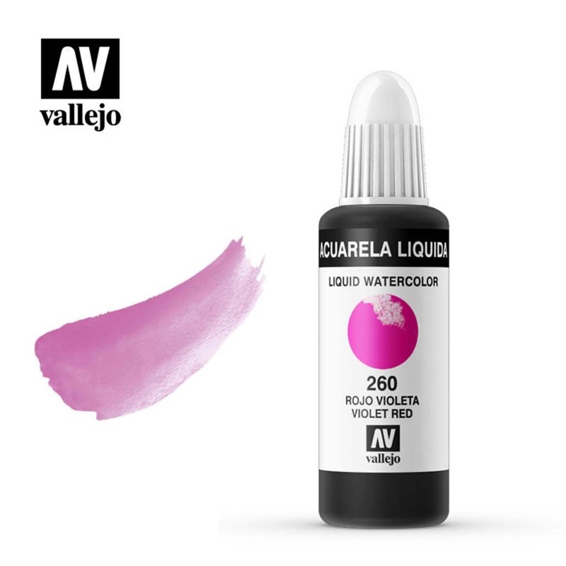 ACUARELA LIQUIDA ROJO VIOLETA VALLEJO 32 ML