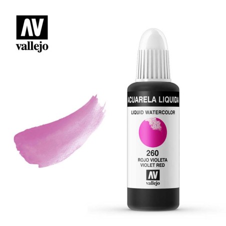 ACUARELA LIQUIDA ROJO VIOLETA VALLEJO 32 ML