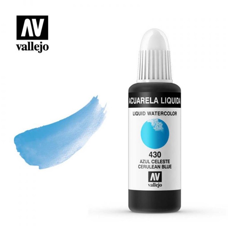 ACUARELA LIQUIDA AZUL CELESTE VALLEJO 32 ML