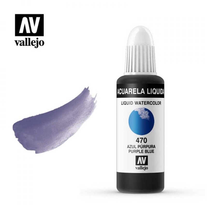 ACUARELA LIQUIDA AZUL PÚRPURA VALLEJO 32 ML