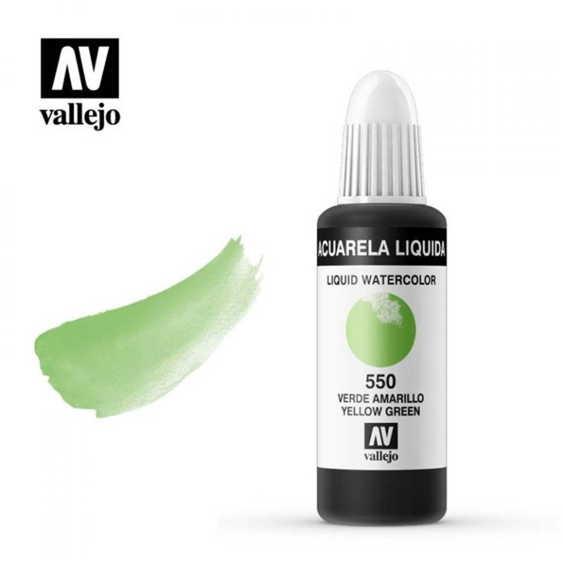 ACUARELA LIQUIDA VERDE AMARILLO VALLEJO 32 ML