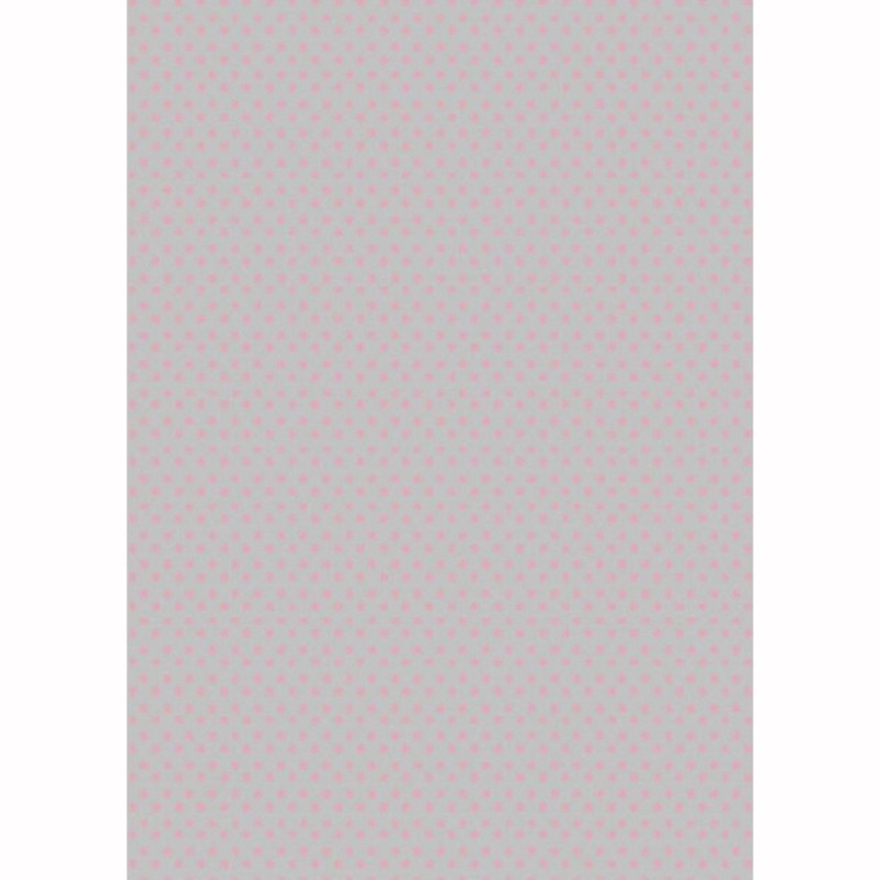 PAPEL DE ARROZ CADENCE PUNTOS ROSAS-GRIS 30x41 CM