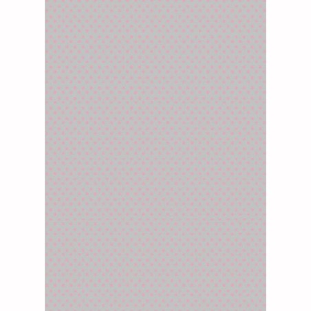 PAPEL DE ARROZ CADENCE PUNTOS ROSAS-GRIS 30x41 CM