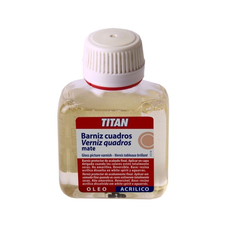 BARNIZ CUADROS ACRILICO MATE TITAN 100ML