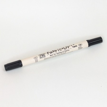 ROTULADOR ZIG DE 2 PUNTAS NEGRO PARA TELA