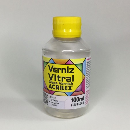 BARNIZ VITRAL ACRILEX 100 ML INCOLORO CLAREADOR
