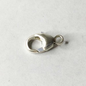 10 Ud MOSQUETON 9 mm PLATA DE LEY