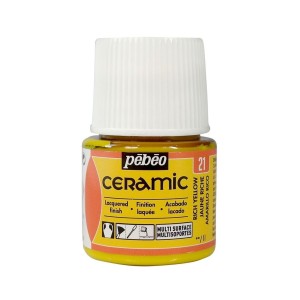 PINTURA CERAMIC PEBEO AMARILLO RICO 45 ML