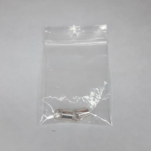 2 Ud CIERRE TUBO ANILLA 4 mm PLATA DE LEY