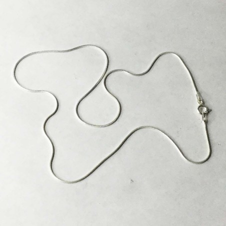 45 cm CADENA PLATA DE LEY CON CIERRE