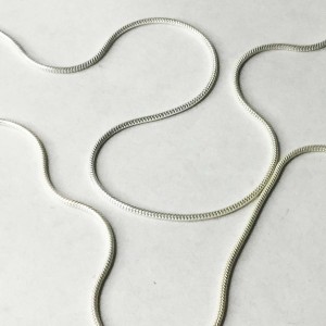 45 cm CADENA PLATA DE LEY CON CIERRE