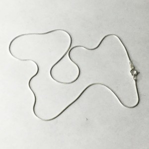 45 cm CADENA PLATA DE LEY CON CIERRE