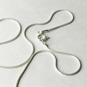 45 cm CADENA PLATA DE LEY CON CIERRE