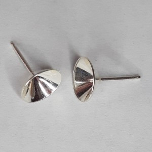 2 uds PENDIENTE PLATA DE LEY PARA PIEDRA