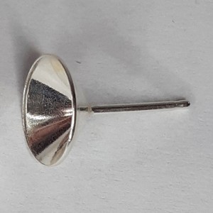 2 uds PENDIENTE PLATA DE LEY PARA PIEDRA