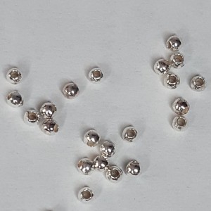 100 ud BOLA LISTA PLATA DE LEY 2 mm